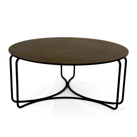 Kulatý konferenční stolek se 3 půlměsíci vyrobenou v Itálii - Arepa Viadurini
