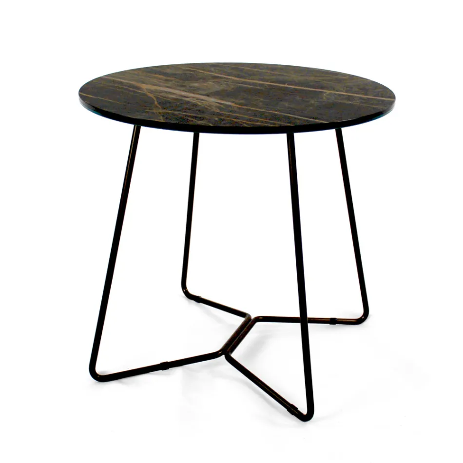 Kulatý konferenční stolek s deskou z porcelánové kameniny Made in Italy - Paini Viadurini