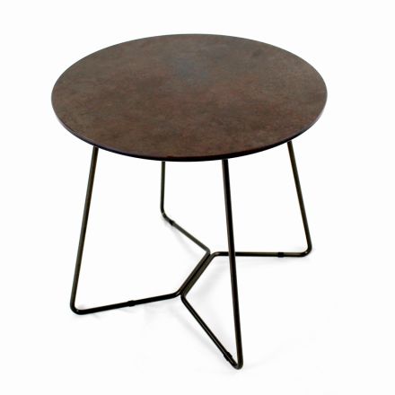 Kulatý konferenční stolek s deskou z porcelánové kameniny Made in Italy - Paini Viadurini