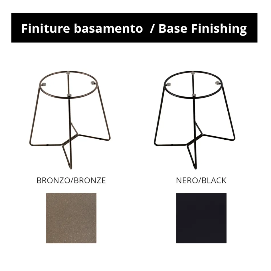 Kulatý konferenční stolek se skleněnou deskou Made in Italy - Paini Viadurini