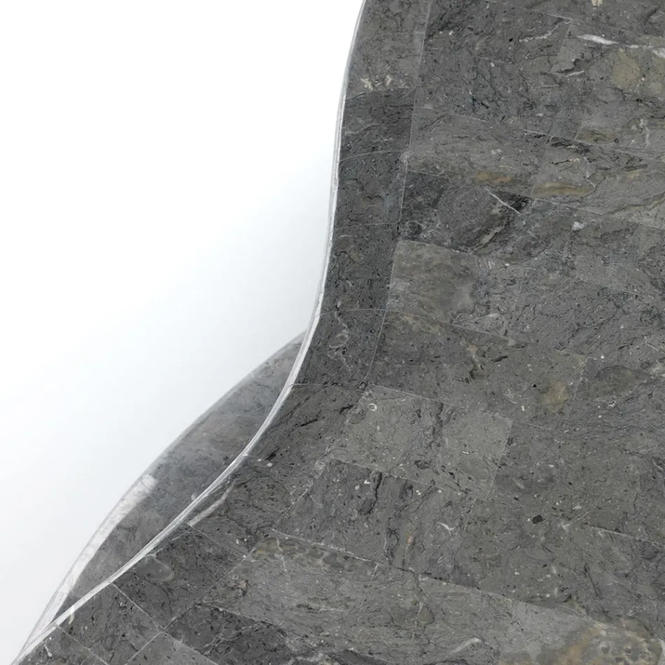 Moderní stylový konferenční stolek z fosilního kamene s různými povrchovými úpravami - pryž Viadurini