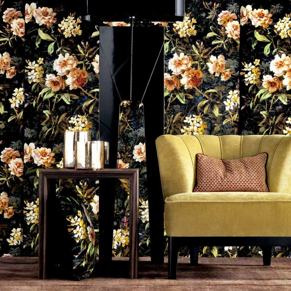 Grilli Zarafa Designový konferenční stolek z ebenového dřeva vyrobený v Itálii Viadurini