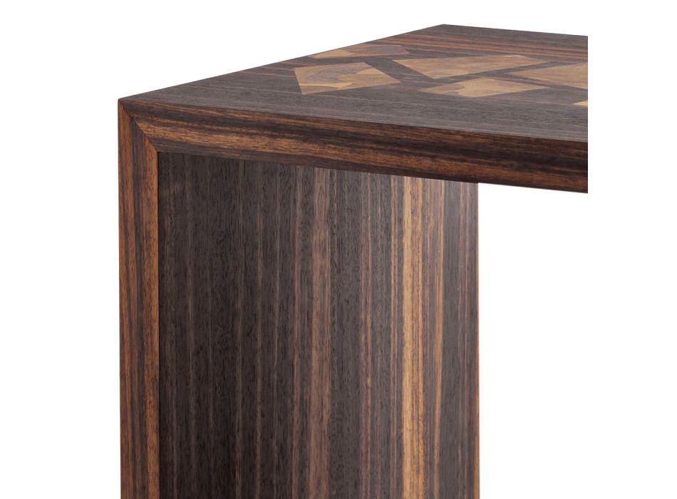 Grilli Zarafa Designový konferenční stolek z ebenového dřeva vyrobený v Itálii Viadurini