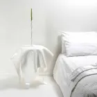 Tabulka moderní design v bílé plexiskla Eight, made in Italy Viadurini