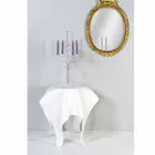 Tabulka moderní design v bílé plexiskla Eight, made in Italy Viadurini