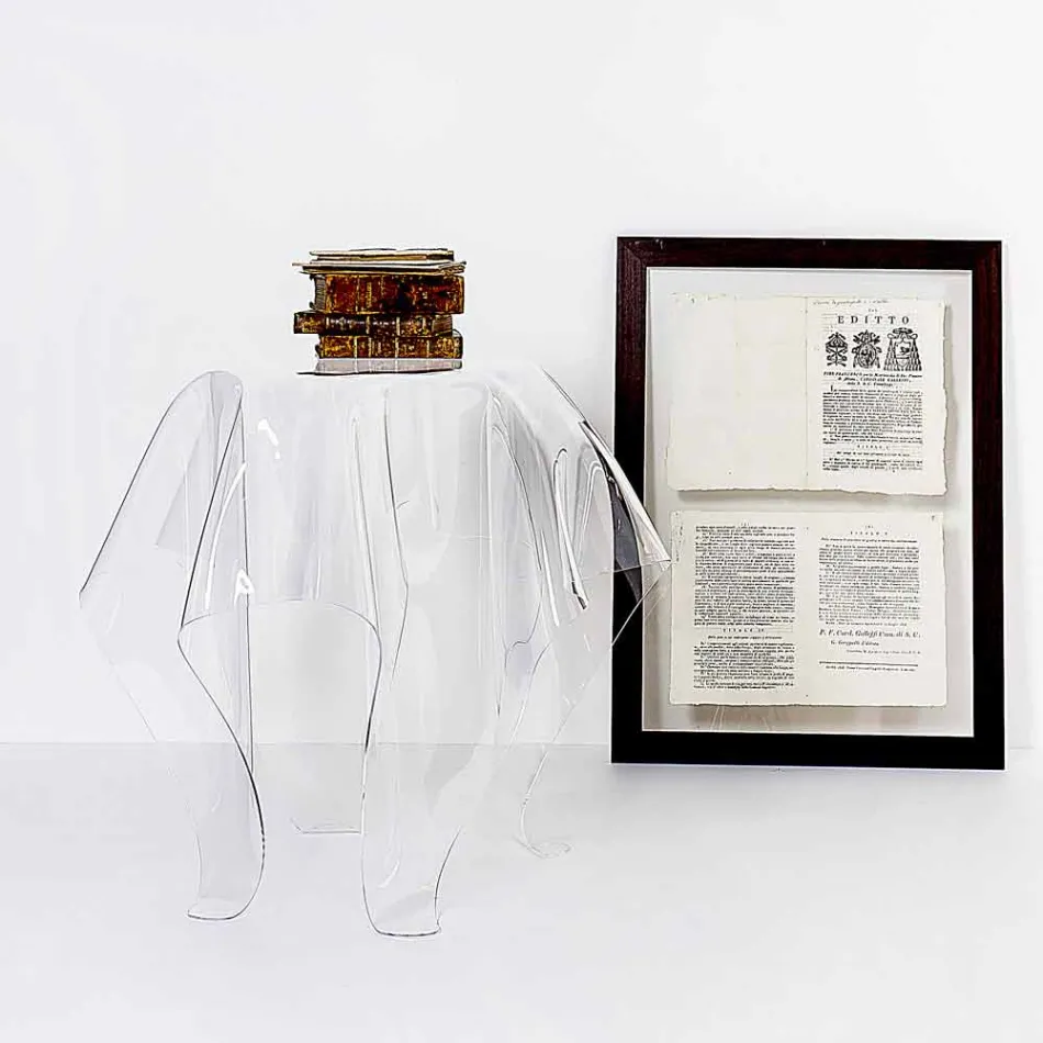 Tabulka moderní design plexisklo Eight, made in Italy Viadurini