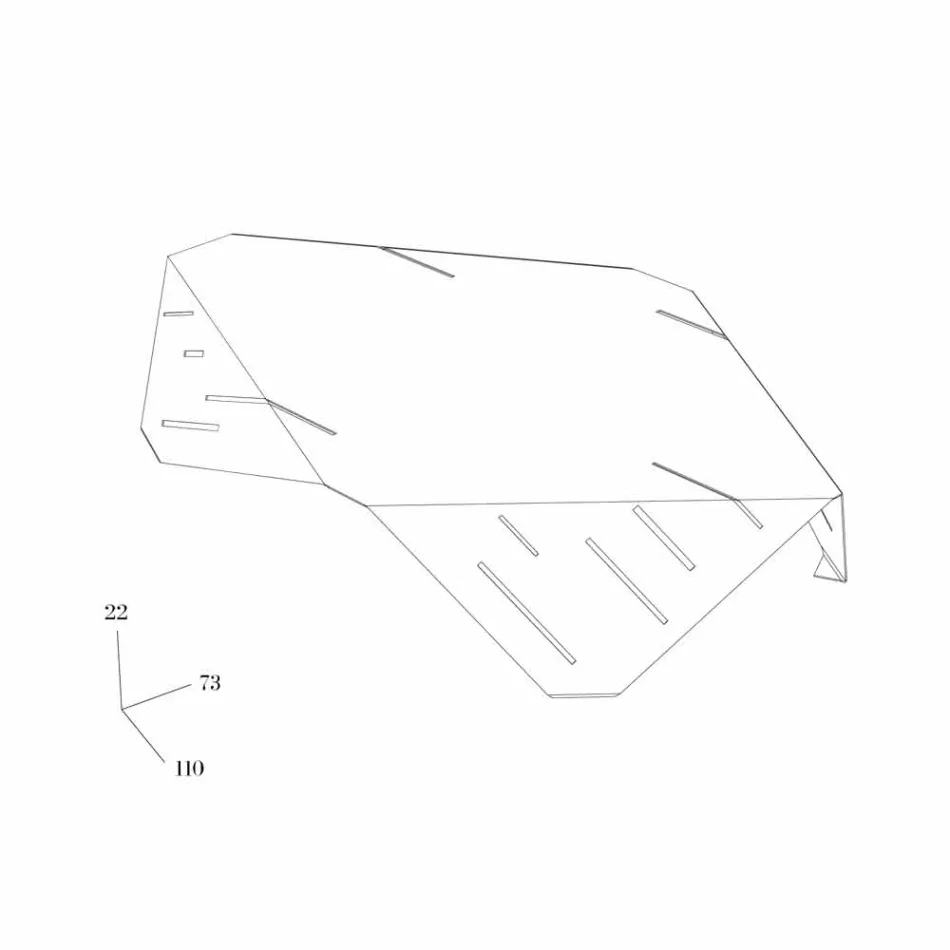Konferenční stolek design Origamo Mabele Viadurini