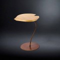 navrhovat konferenční stolek ze dřeva s bázi železa Leaf