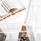 Designový plexisklový konferenční stolek se třemi policemi vyrobenými v Itálii, Gosto Viadurini