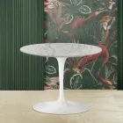 Konferenční stolek Eero Saarinen H 41 z mramoru Statuarietto Carrara Made in Italy Viadurini
