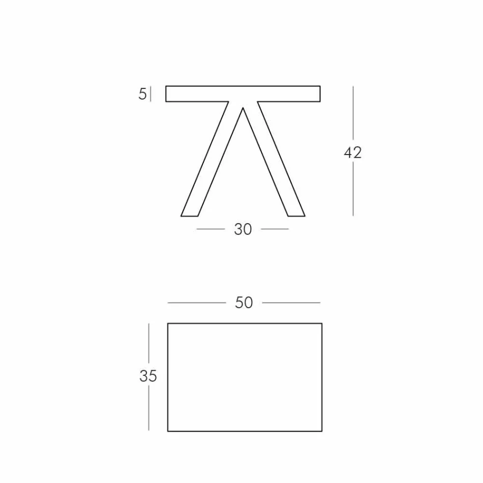 Slide Toy vnitřní barevný geometrický konferenční stolek vyrobený v Itálii Viadurini