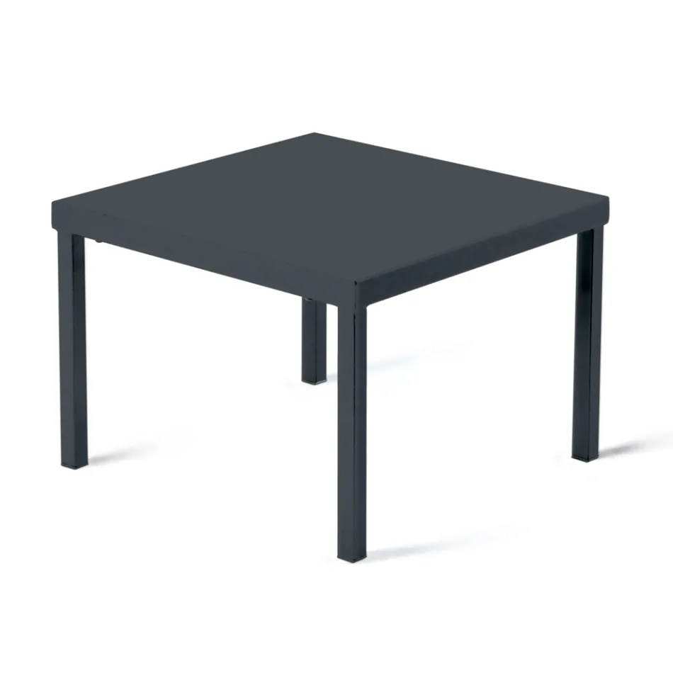 Stohovatelný zahradní konferenční stolek z pozinkované oceli Made in Italy - Aberdeen Viadurini