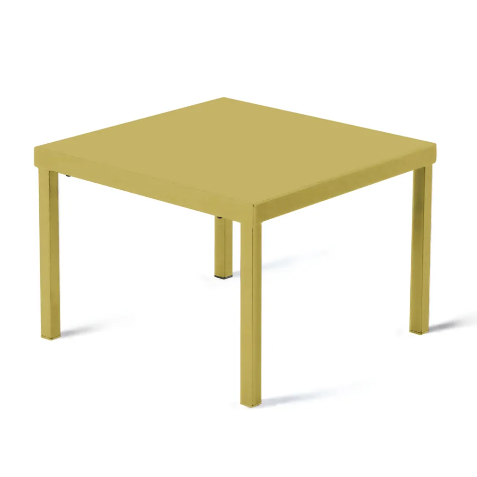 Stohovatelný zahradní konferenční stolek z pozinkované oceli Made in Italy - Aberdeen Viadurini