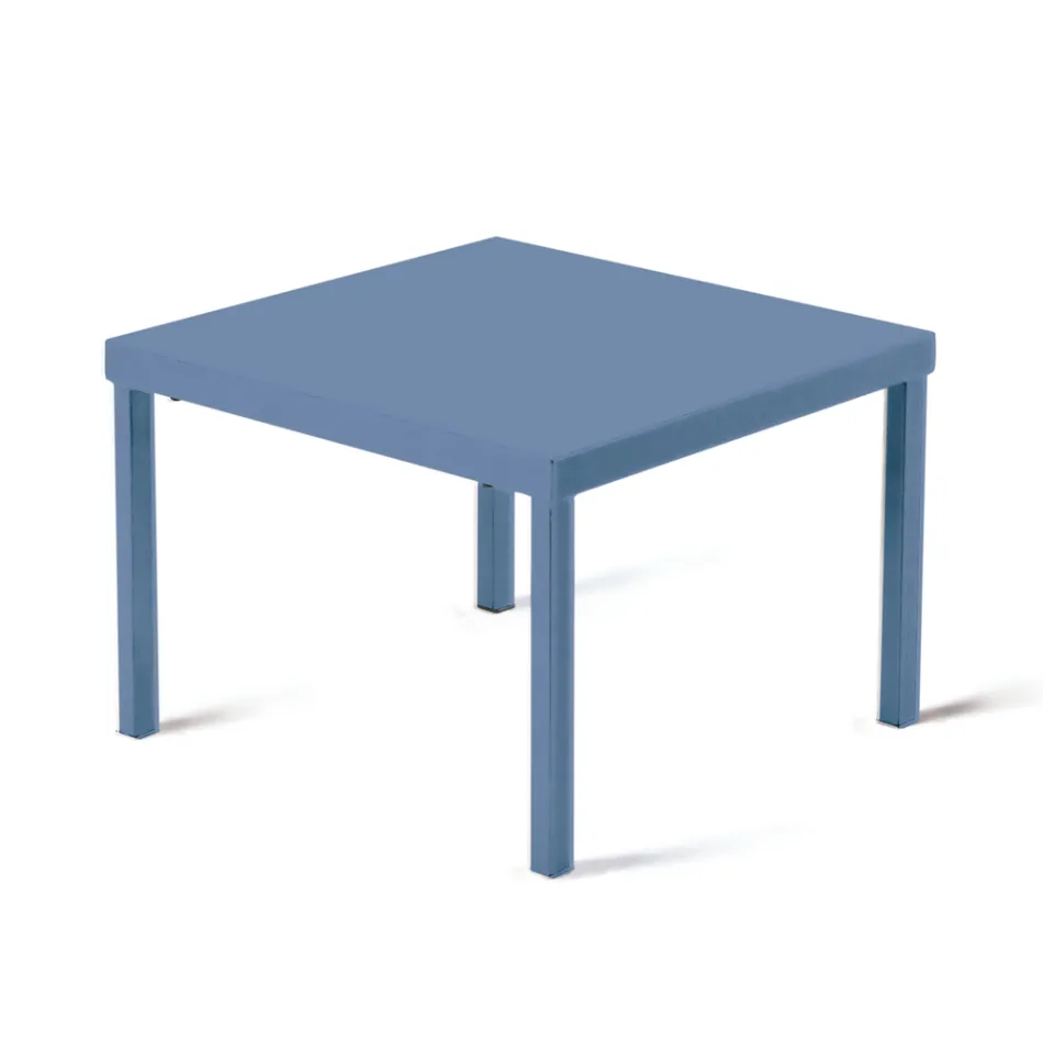 Stohovatelný zahradní konferenční stolek z pozinkované oceli Made in Italy - Aberdeen Viadurini