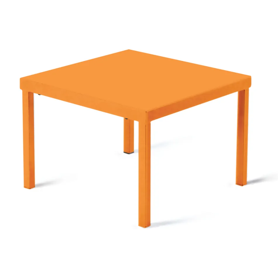 Stohovatelný zahradní konferenční stolek z pozinkované oceli Made in Italy - Aberdeen Viadurini