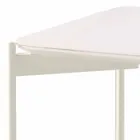 Moderní design náměstí keramický a kovový konferenční stolek - dikobraz Viadurini