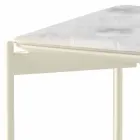 Moderní design náměstí keramický a kovový konferenční stolek - dikobraz Viadurini