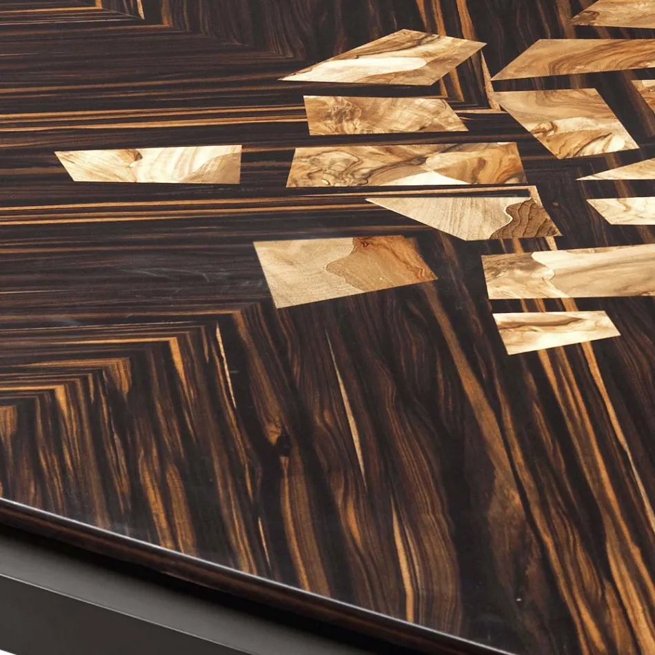 Grilli Zarafa design dřevěný konferenční stolek vyrobený v Itálii Viadurini