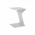 Odkládací stolek na pohovku pro venkovní použití v bílém nebo antracitovém hliníku - Deniz