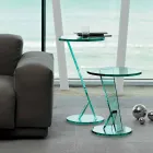 Pohovka na odkládací stolek z extra čirého skla vyrobená v Itálii - Tarzan Viadurini