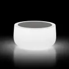 Venkovní světelný konferenční stolek s LED světlem a Hpl deskou Made in Italy - Belida Viadurini