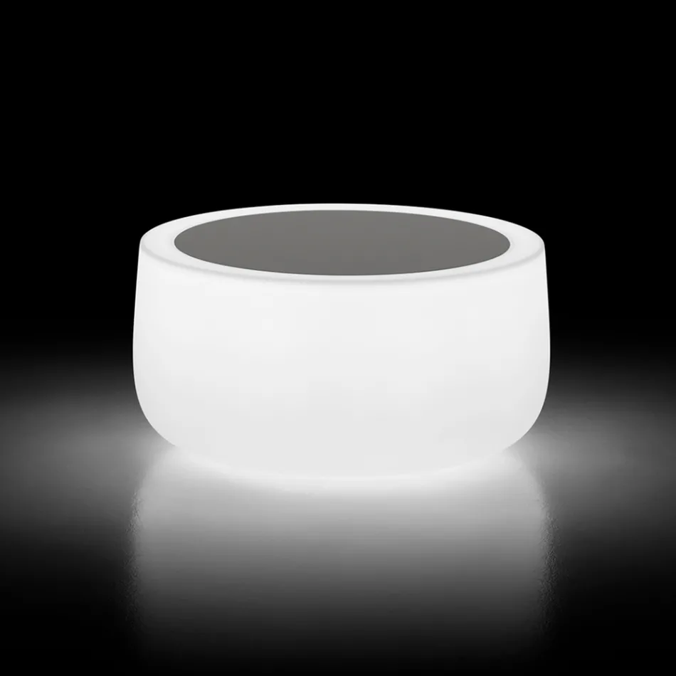 Venkovní světelný konferenční stolek s LED světlem a Hpl deskou Made in Italy - Belida Viadurini