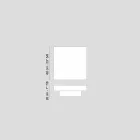 Současná dřevěný stůl pokrytý methakrylátového Loft cadeau Viadurini