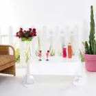 Moderní stolní zahalená v bílém plexiskla Asii, made in Italy Viadurini