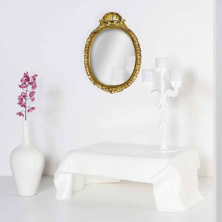 Moderní stolní zahalená v bílém plexiskla Asii, made in Italy Viadurini