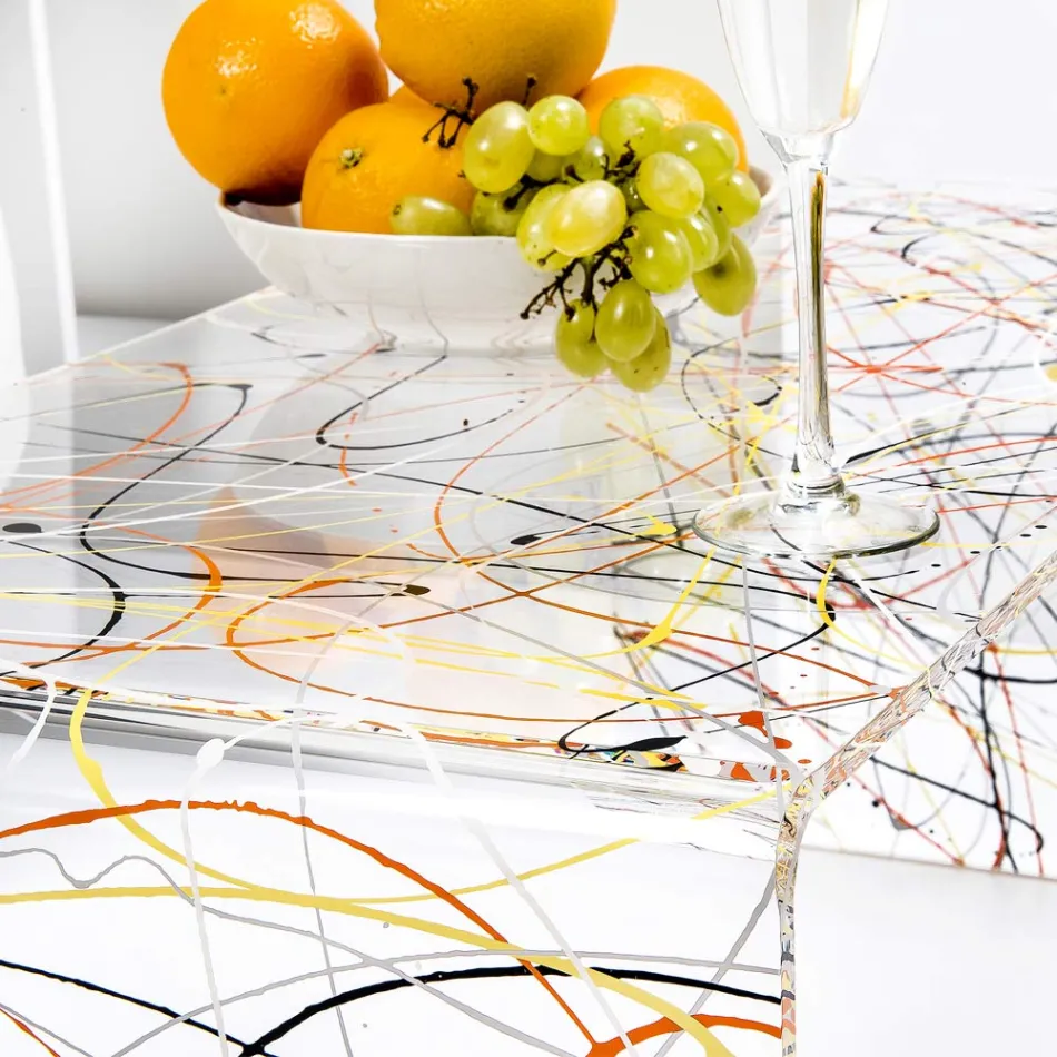 Moderní konferenční stolek z plexiskla Made in Italy - Vichy Viadurini