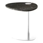 Konferenční stolek do obývacího pokoje z kovu a mramoru Marquinia, luxusní design - Yassine Viadurini