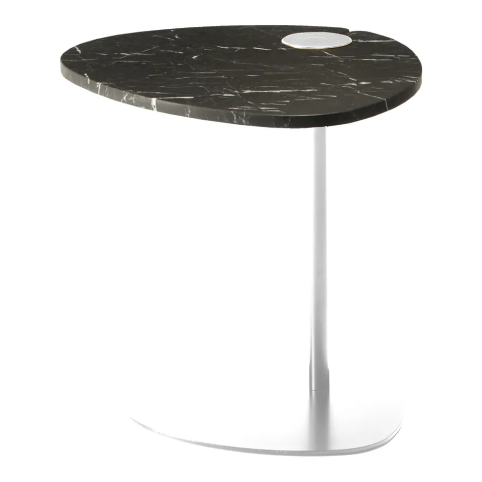 Konferenční stolek do obývacího pokoje z kovu a mramoru Marquinia, luxusní design - Yassine Viadurini