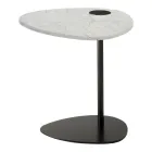 Konferenční stolek do obývacího pokoje z kovu a mramoru Marquinia, luxusní design - Yassine Viadurini