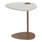 Konferenční stolek do obývacího pokoje z kovu a mramoru Marquinia, luxusní design - Yassine Viadurini