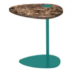 Konferenční stolek do obývacího pokoje z kovu a mramoru Marquinia, luxusní design - Yassine Viadurini