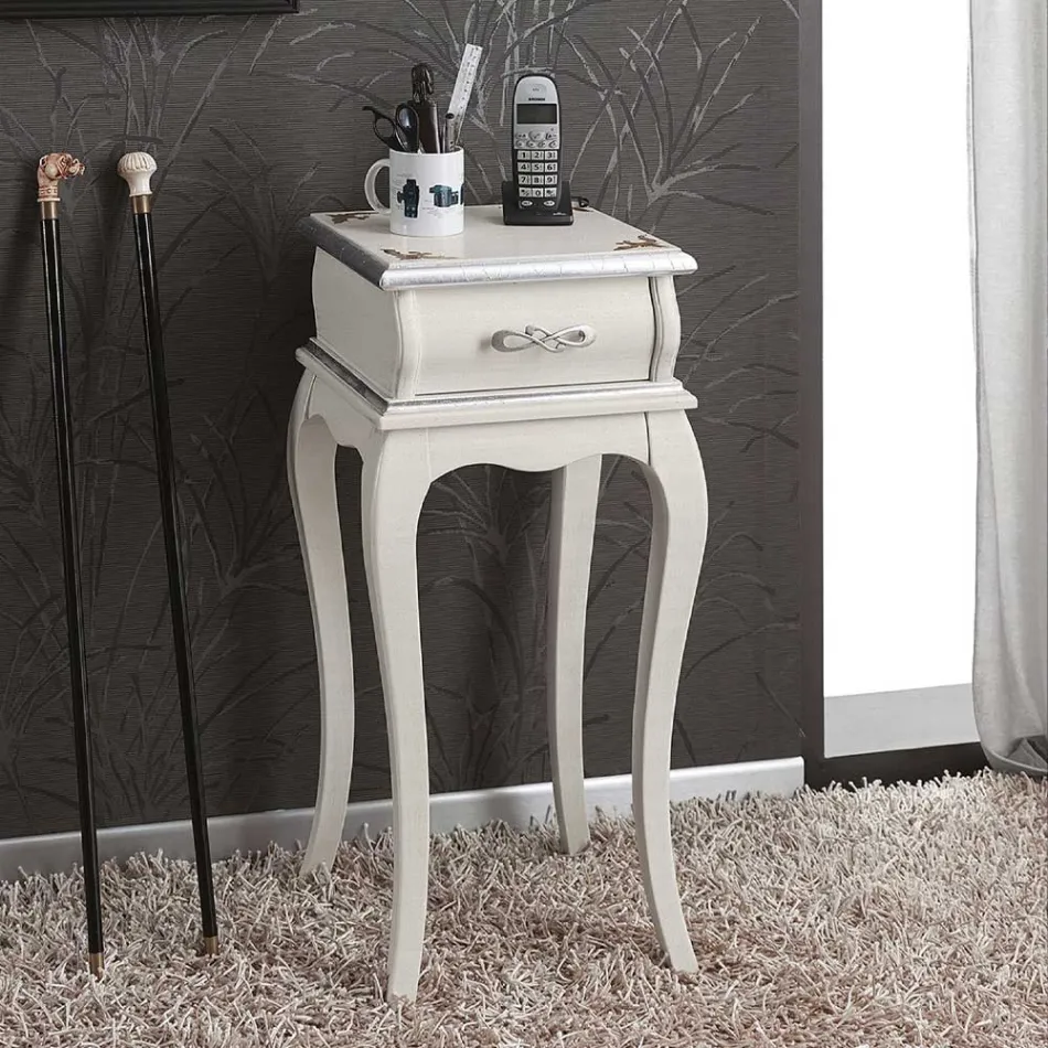 Stojan na telefon v klasickém stylu ze dřeva Made in Italy - Hastings Viadurini