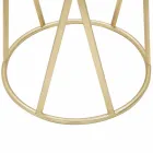 Kulatý designový telefonní stojan ze železa a skla - víra Viadurini