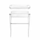 Konferenční stolek transparentní lunchbox konstrukce Olivia made in Italy Viadurini