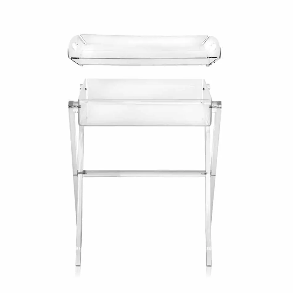 Konferenční stolek transparentní lunchbox konstrukce Olivia made in Italy Viadurini