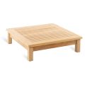 Nízký čtvercový venkovní konferenční stolek z teakového dřeva Made in Italy - Sleepy