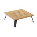 Čtvercový venkovní konferenční stolek z teakového dřeva Made in Italy - Taranee