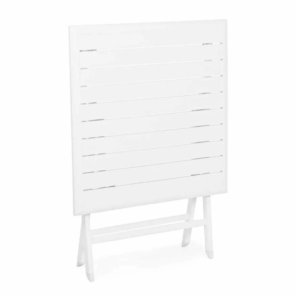 Skládací venkovní konferenční stolek z lakovaného hliníku - Hunt Viadurini