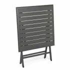 Skládací venkovní konferenční stolek z lakovaného hliníku - Hunt Viadurini