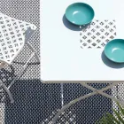 Čtvercový skládací venkovní stůl z pozinkované oceli Made in Italy - Selvaggia Viadurini