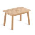 Obdélníkový zahradní konferenční stolek z teakového dřeva vyrobený v Itálii - Liberato
