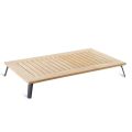 Obdélníkový zahradní konferenční stolek z teakového dřeva Made in Italy - Taranee