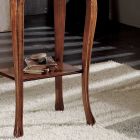 Obdélníkový konferenční stolek do obývacího pokoje s bukovými nohami Made in Italy - Ermes Viadurini