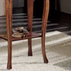 Obdélníkový konferenční stolek do obývacího pokoje s bukovými nohami Made in Italy - Ermes Viadurini