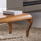 Obdélníkový konferenční stolek do obývacího pokoje z patinovaného třešňového dřeva vyrobený v Itálii - Ares Viadurini