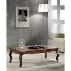 Obdélníkový konferenční stolek do obývacího pokoje z patinovaného ořechového dřeva Made in Italy - Afrodite Viadurini